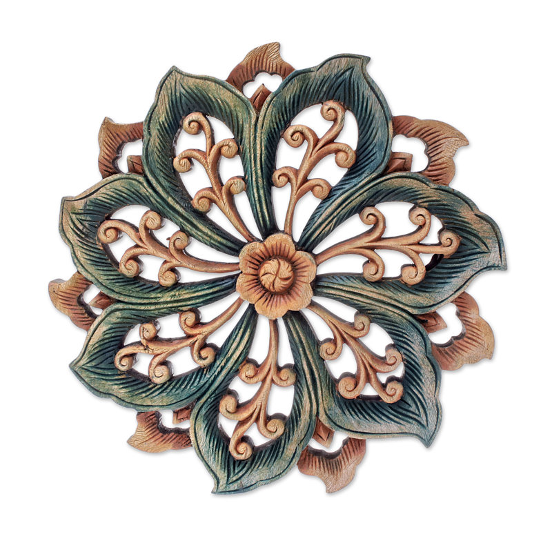Fleur De Lis Living Spiral Flower Relief Panel Sculpture Wayfair